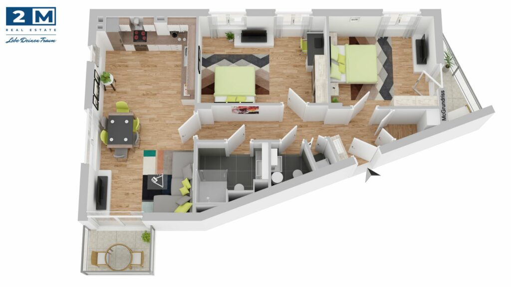 Penthouse Apartment Grundriss